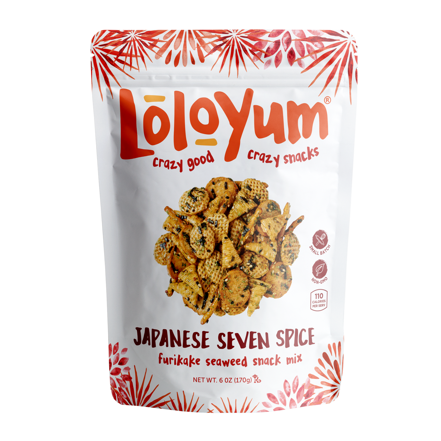 LoloYum Japanese Seven Spice Furikake Seaweed Snack Mix (6 oz)