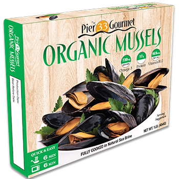 Pier 33 Gourmet Mussels, Organic