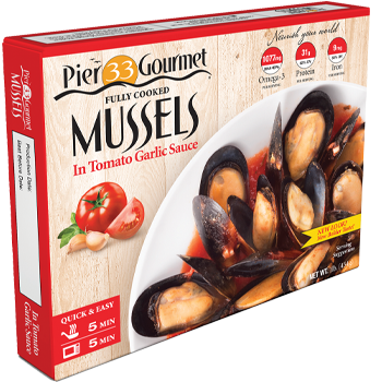 Pier 33 Gourmet Mussels, Tomato Garlic