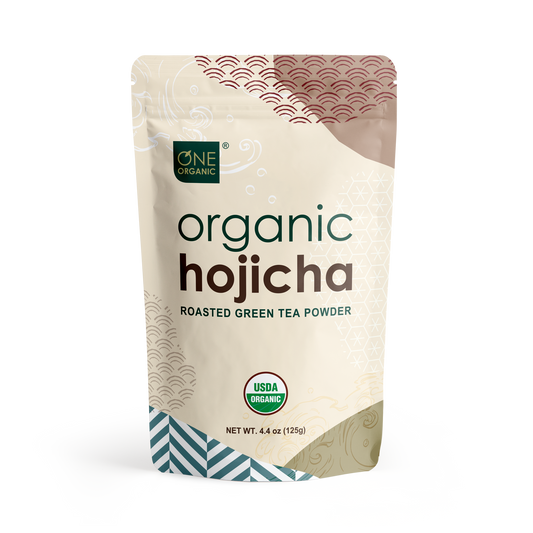 ONE ORGANIC Hojicha Roasted Green Tea Powder 4.4 oz (125g)